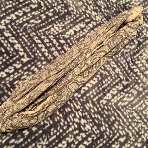 Blue and white infinity scarf!